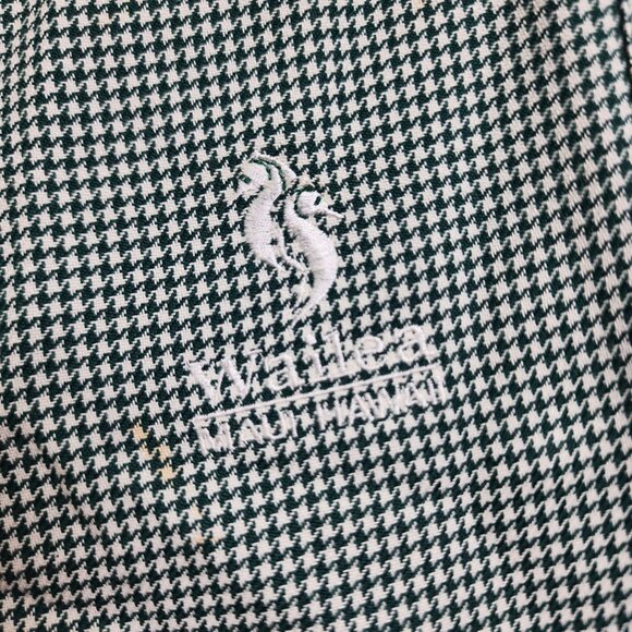 Tail Womens Size 14 Green Houndstooth Golf Shorts With Wailea Maui Embroidery - Picture 2 of 11